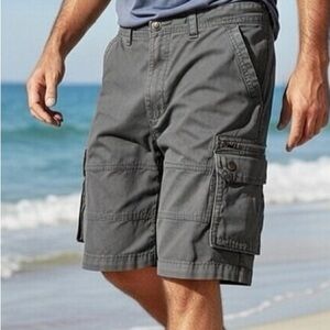 Denim&Co Charcoal Cargo Shorts for Men